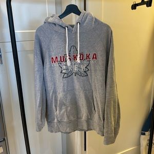 Men’s Muskoka Crew hoodie gray size large